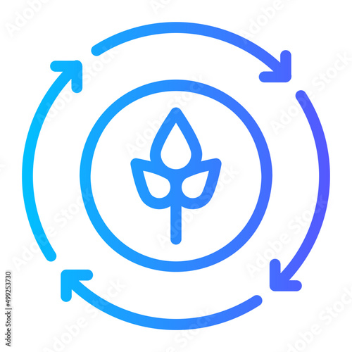 rotation gradient icon