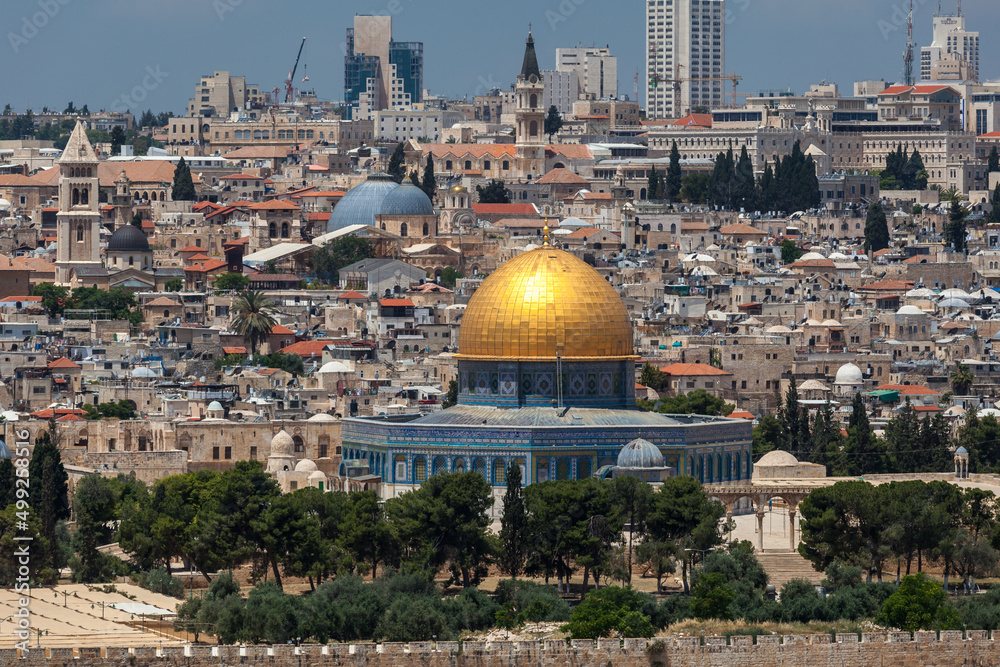 Obraz premium Nice panorama of the city of Jerusalem