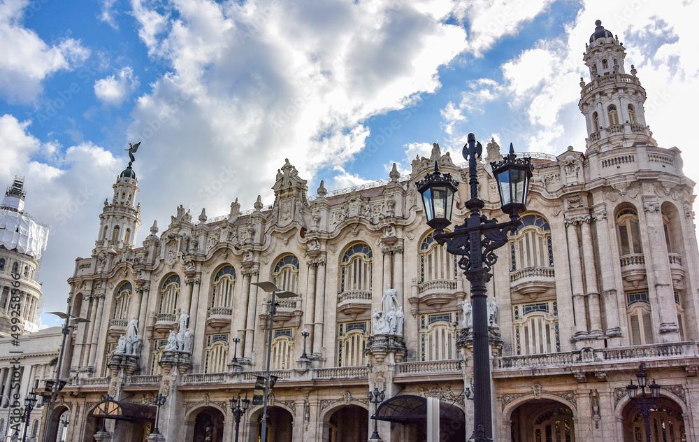 Havana, Cuba, March 27, 2019: Opera house building in Havana. Havana, Cuba, March 27, 2019: Opera house building in Havana.