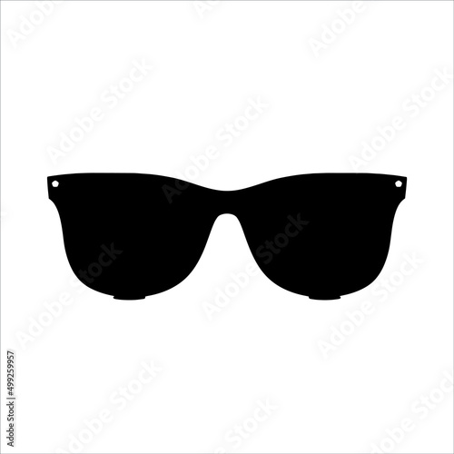 Black sunglasses with dark glass Premium Vector