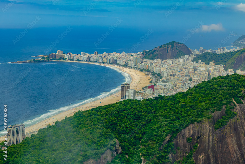 Ausblick von Zuckerhut auf Rio de Janeiro in Brasilien