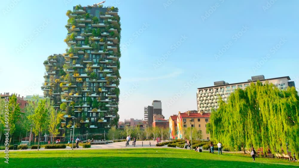 Modern and ecologic skyscrapers named 