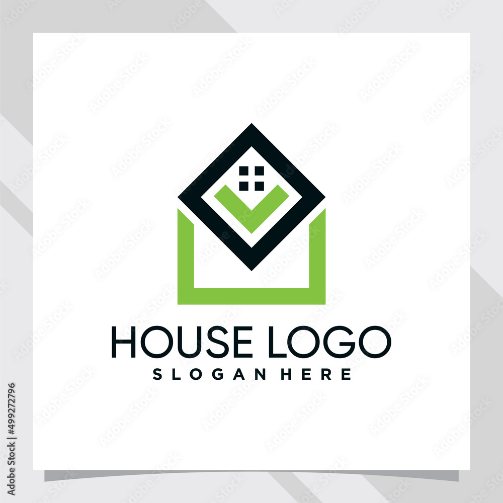 House logo design with unique concept