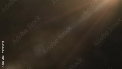 Appearance, movement of light, sun, dawn. Smooth appearance of light on a black background. Light in 4k resolution.