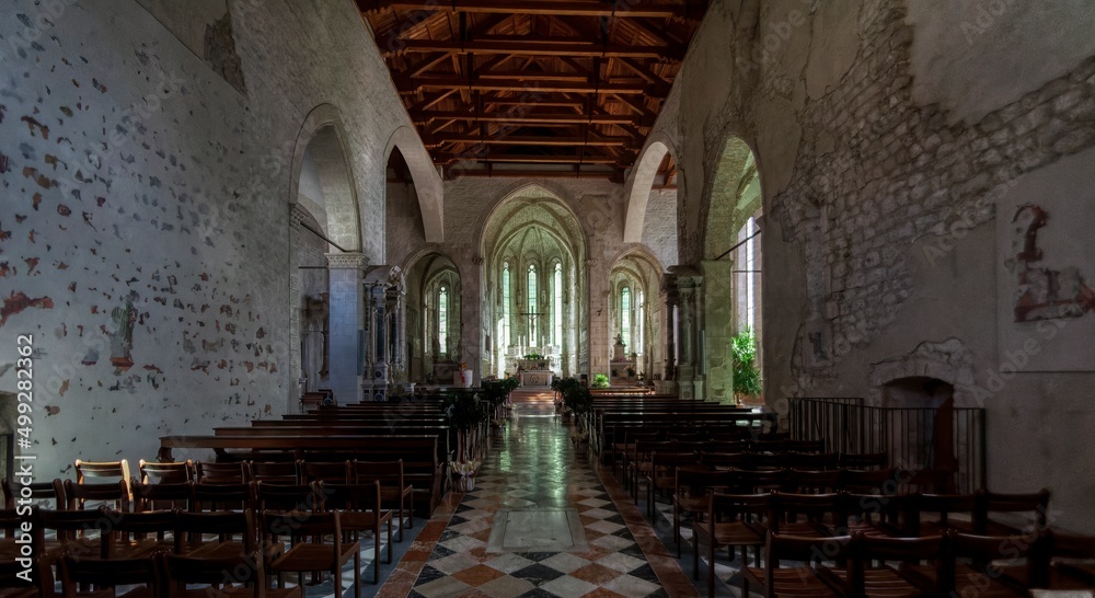 Fototapeta premium Inside the Duomo Venzone northern Italy