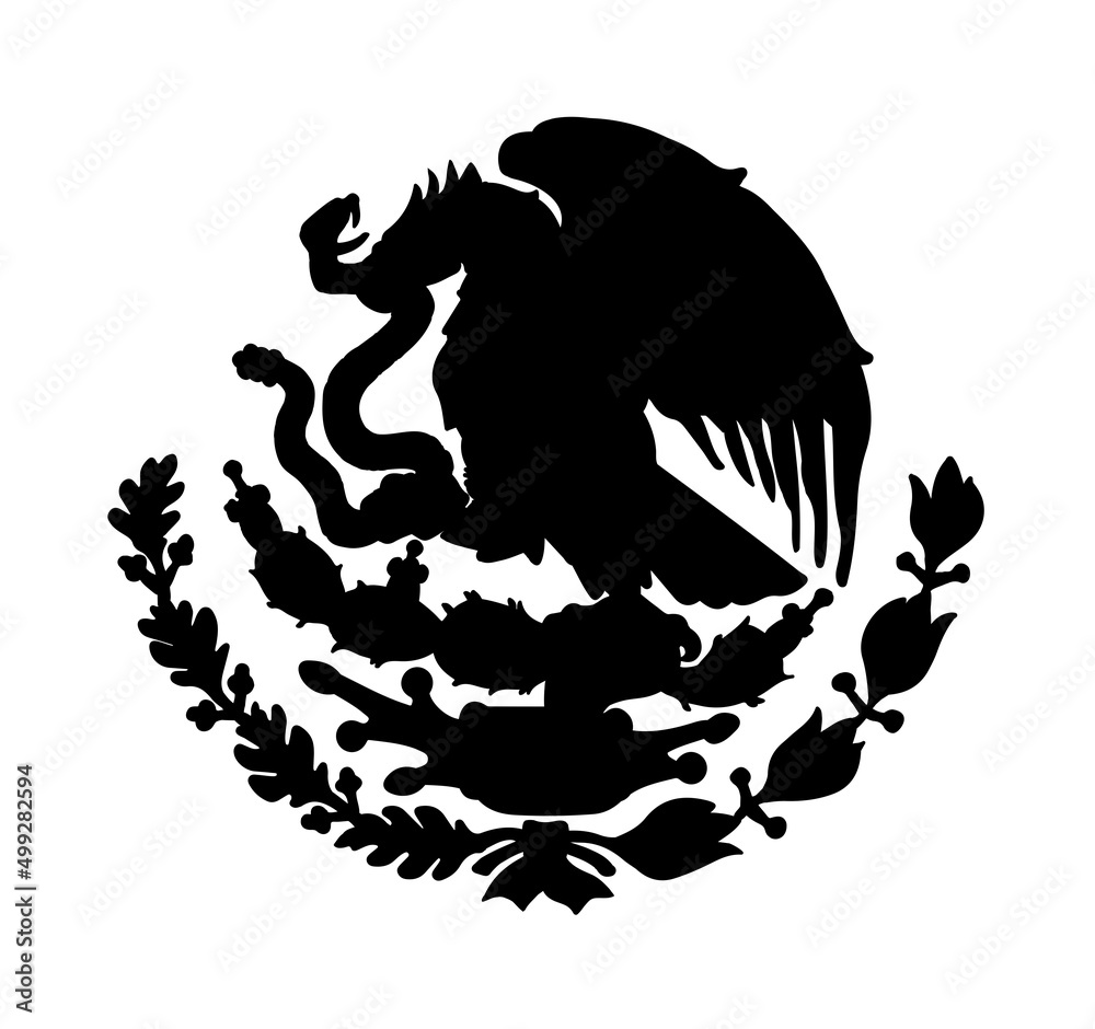 Symbol from the flag of Mexico. Vector drawing sign Symbol from the flag of Mexico. Vector drawing sign