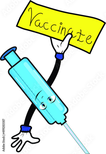 illustration vector graphic of syringe animation let's vaccinate
perfect for simple healty themed design, animation of healty , and healty theme