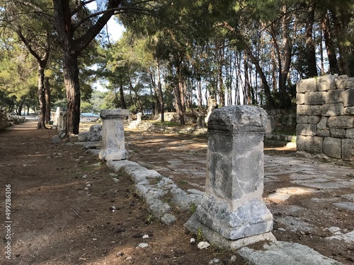 Ruins of the ancient Byzantine city of Phaselis