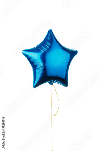 blue star balloon, isolated on white © nikkytok