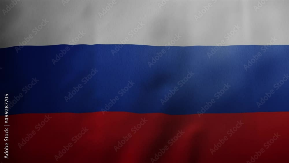 Russian flag fluttering in the wind Russian flag fluttering in the wind