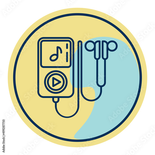 mp3 player and earphone