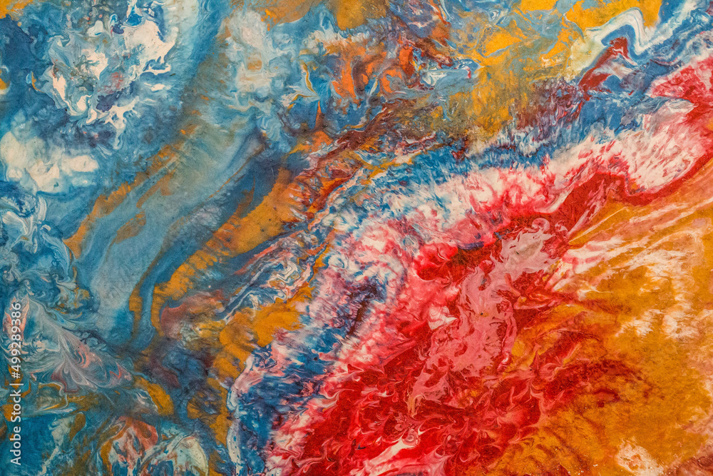 Liquid Paint Textures Red & Blue Liquid Paint Textures Red & Blue