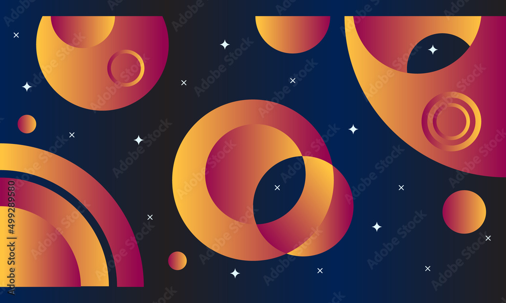 Fototapeta premium space background with stars for banner, landing page, copy space, or poster
