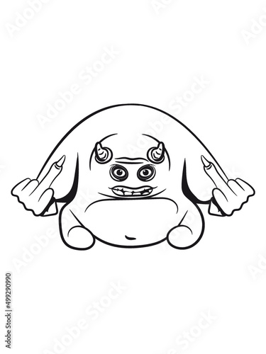 Monster bucklig alien 