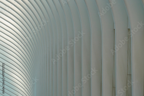 Abstract architectural background with white beams