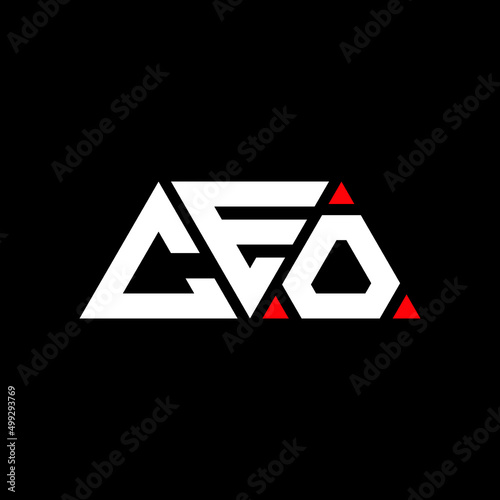 CEO triangle letter logo design with triangle shape. CEO triangle logo design monogram. CEO triangle vector logo template with CEd color. CEO triangular logo Simple, Elegant, and Luxurious Logo...