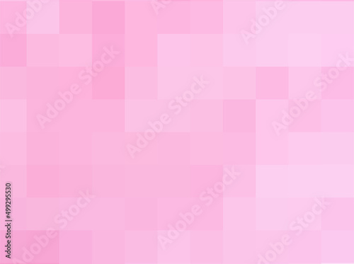 Pink background. Texture from soft pink squares. Abstract art pattern of square pixels. A backing of mosaic light purple squares, space for your design or text. Vector illustration