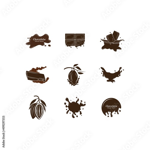 Chocolate logo design vector illustration, Creative Chocolate logo design concept template