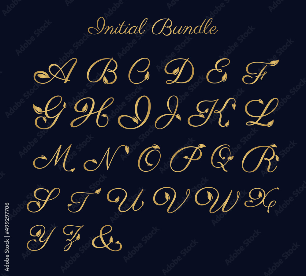 Luxury Font Style Gold Gradient Bundle Luxury Font Style Gold Gradient Bundle