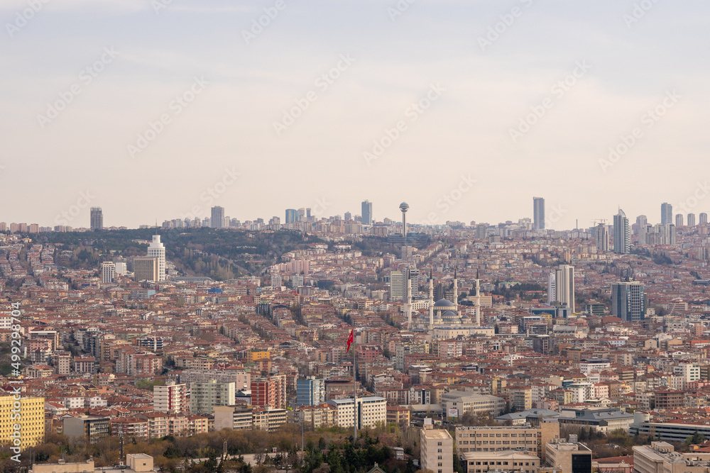 Ankara City View and Buildings in the City