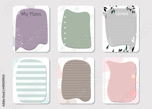 design elements for notebook, diary, stickers and other template.vector,illustration
