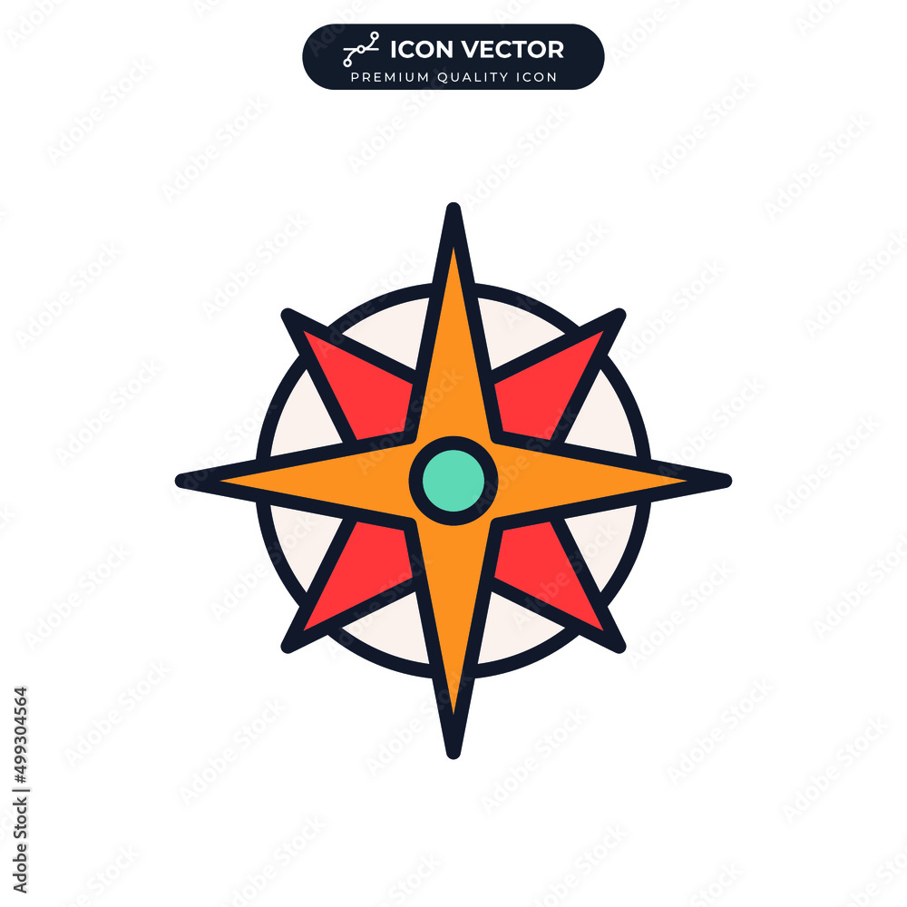 wind rose icon symbol template for graphic and web design collection logo vector illustration wind rose icon symbol template for graphic and web design collection logo vector illustration