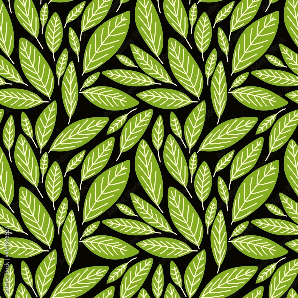 Floral seamless leaves branches pattern for fabrics and packaging and gifts and linens and kids and wrapping paper Floral seamless leaves branches pattern for fabrics and packaging and gifts and linens and kids and wrapping paper