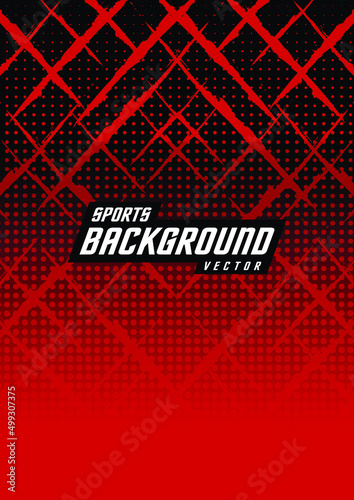 Background pattern for sports jersey, race shirt, running shirt, activity shirt, polo shirt, red, half tone
