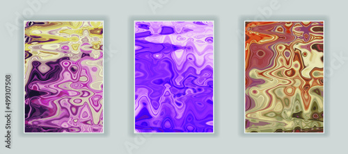 Abstract color painting. Liquid marble texture. Trendy template for poster  cover  wallpaper  screen background 
