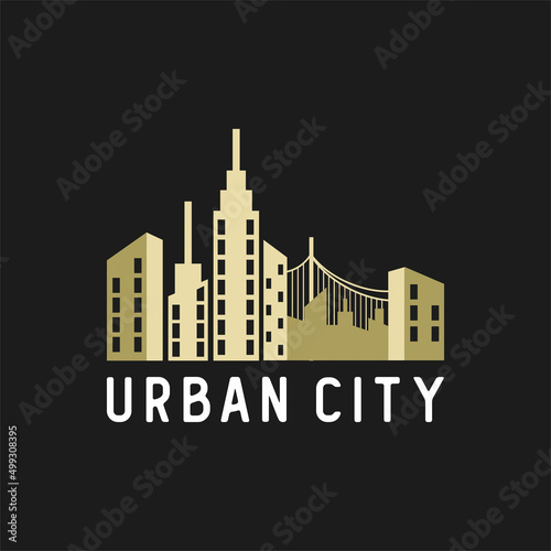 Urban city logo design vector illustration