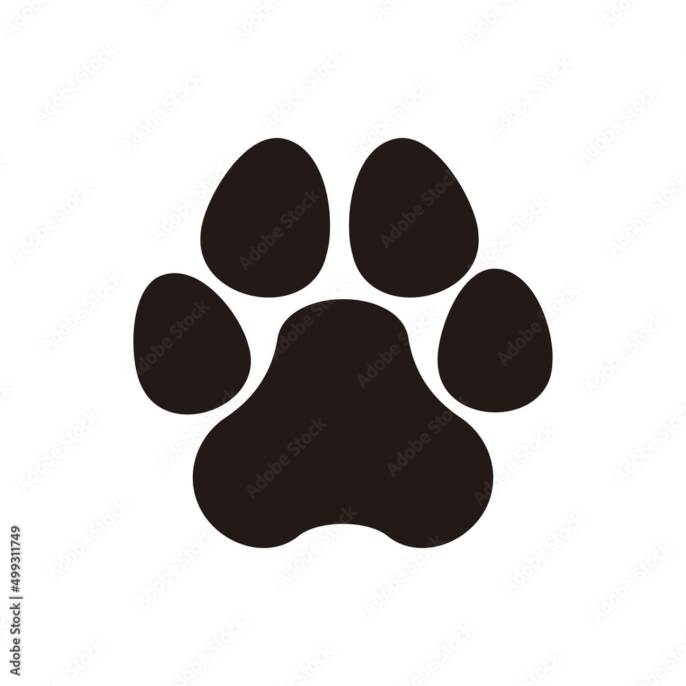 paw set icon vector illustration sign paw set icon vector illustration sign