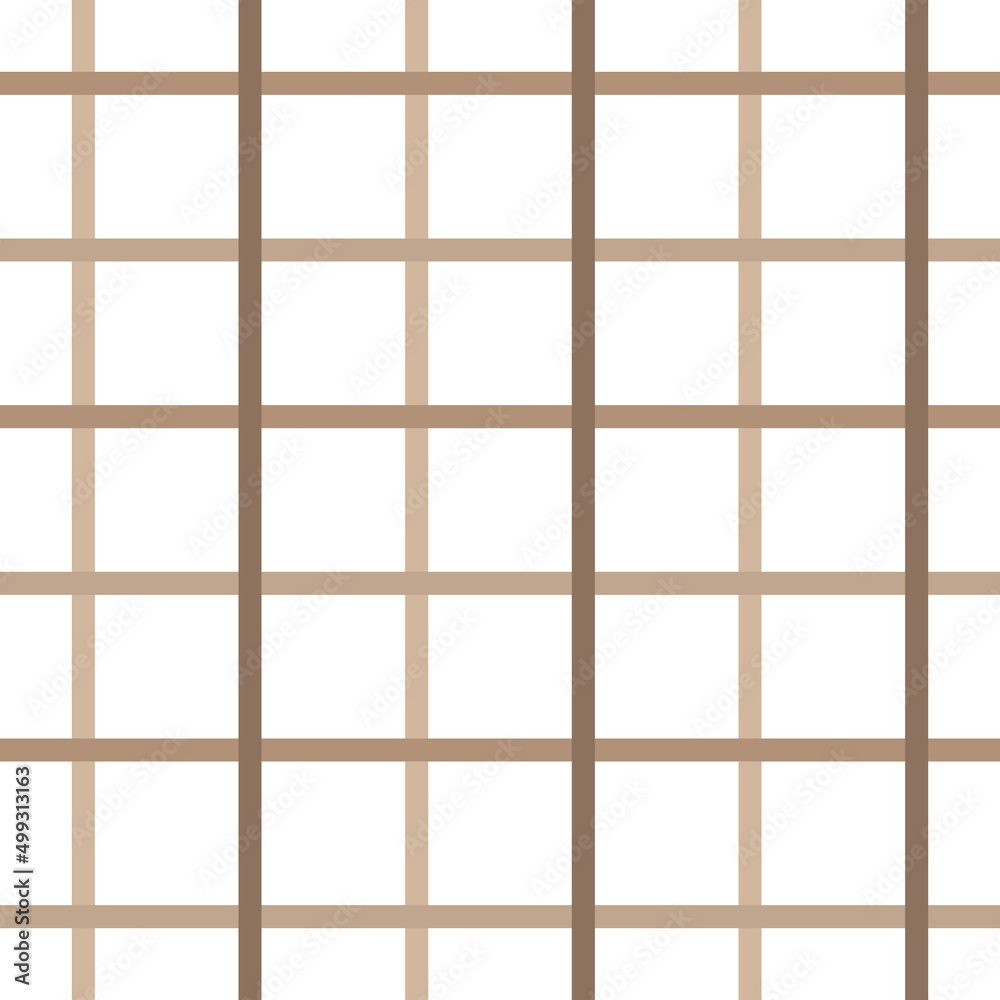 Brown and white checkered pattern, seamless vector repeat tile Brown and white checkered pattern, seamless vector repeat tile