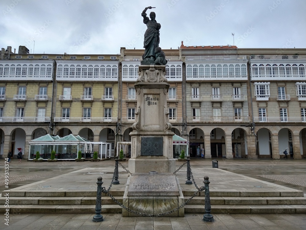 Plaza de María Pita, A Coruña, España