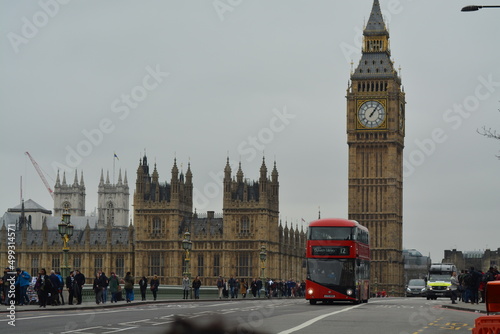 big ben and bus