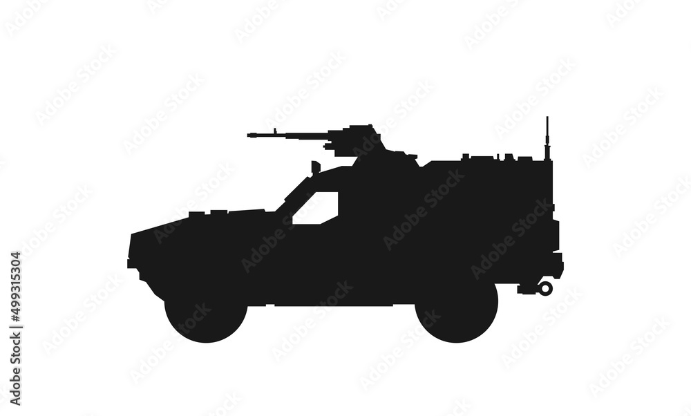 armored assault vehicle dozor-b. war and army symbol. isolated vector image for military concepts