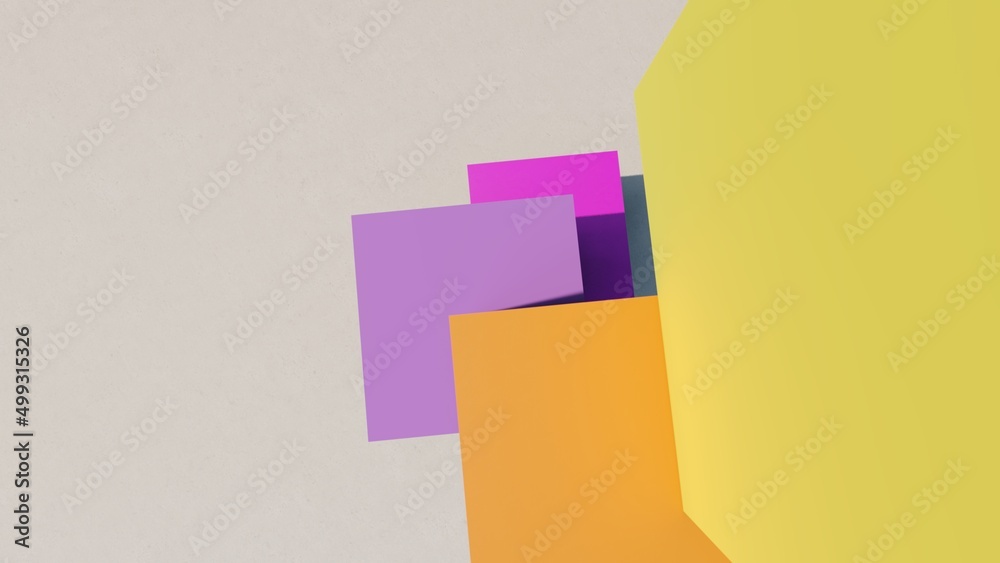 Abstract background geometric shapes in design 3d render Abstract background geometric shapes in design 3d render