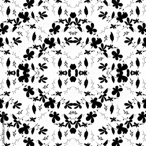 Seamless Pattern With Floral Motifs able to print for cloths, tablecloths, blanket, shirts, dresses, posters, papers.