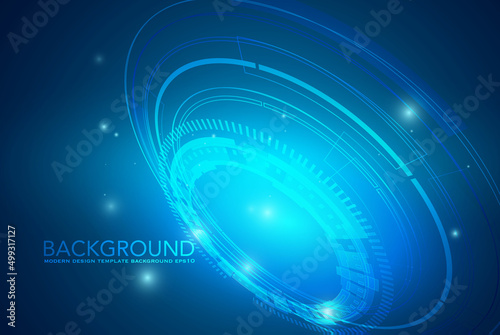 High speed. Hi-tech. Abstract technology background concept.Speed movement pattern and motion blur over dark blue background.