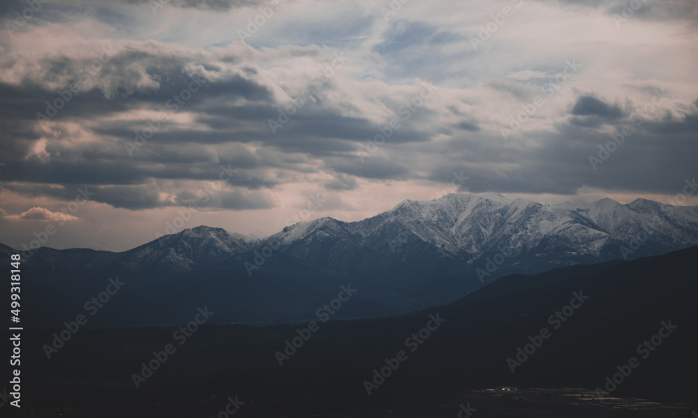 Snow capped mountains in Italy Snow capped mountains in Italy