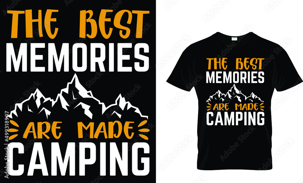 Camping t shirt design Camping t shirt design