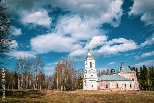 landscape ancient Orthodox church