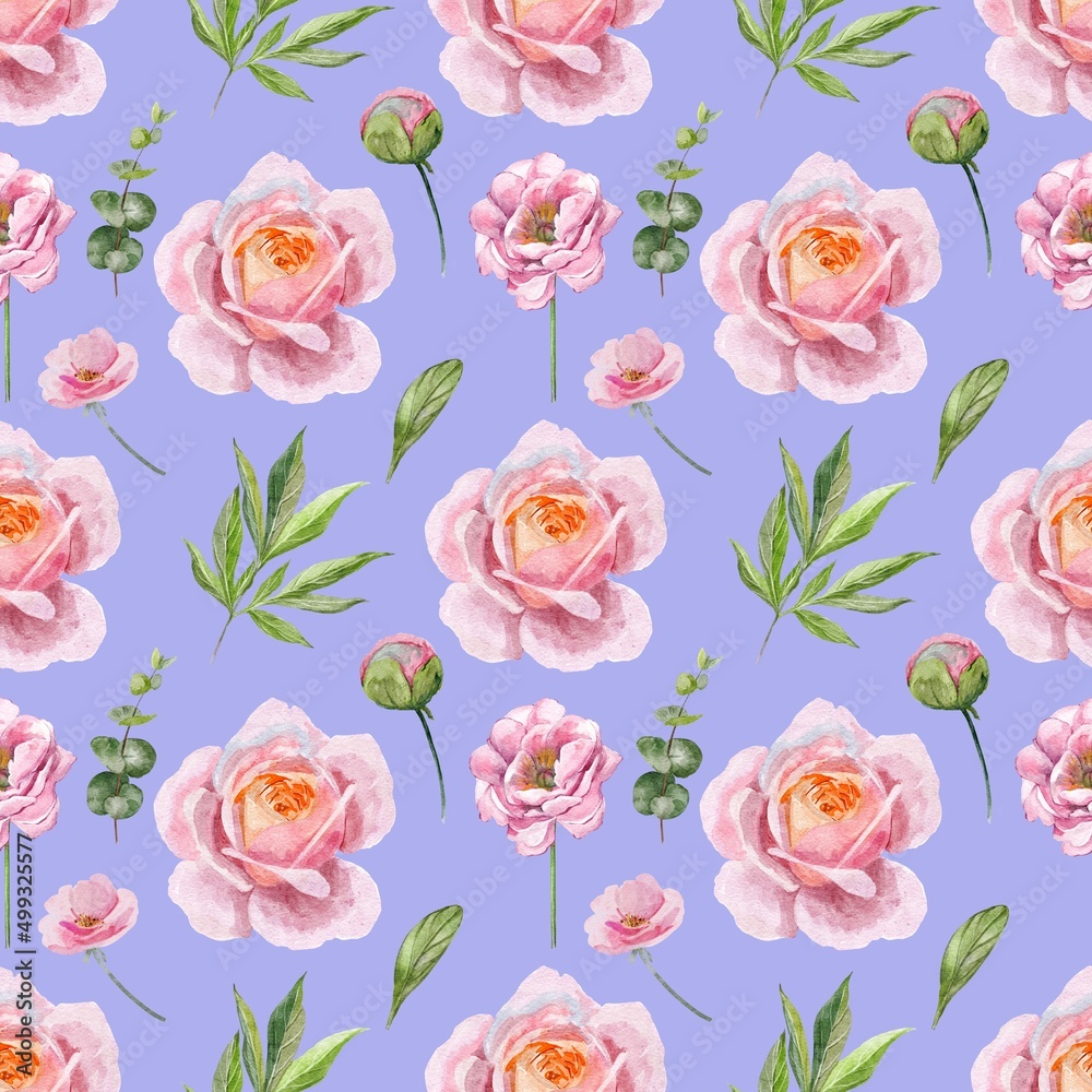 seamless pattern with roses seamless pattern with roses