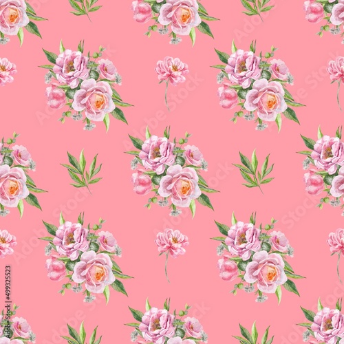 seamless pattern with flowers