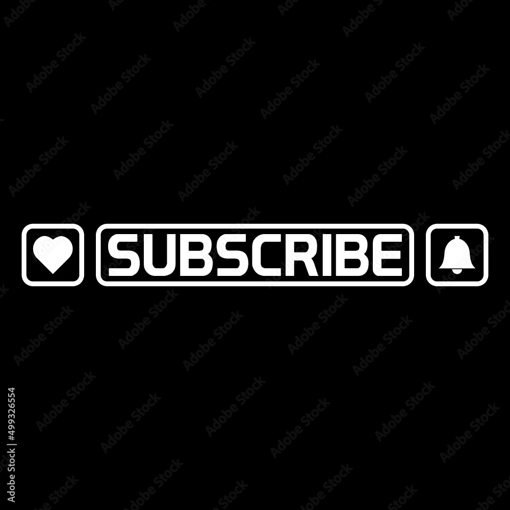 Subscribe icon symbol isolated on dark background Subscribe icon symbol isolated on dark background
