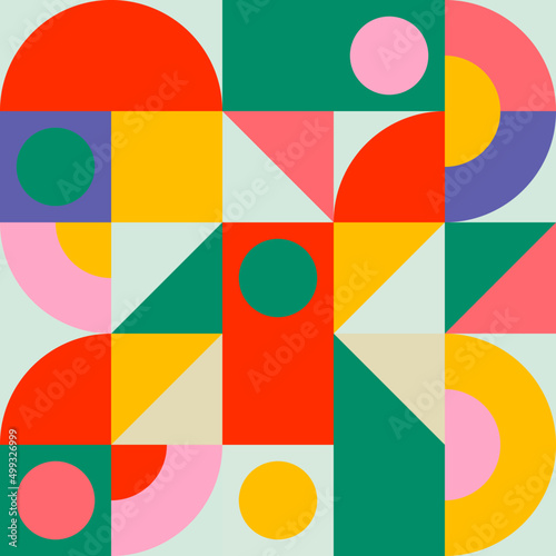 geometric background pattern vector neo retro design texture poster