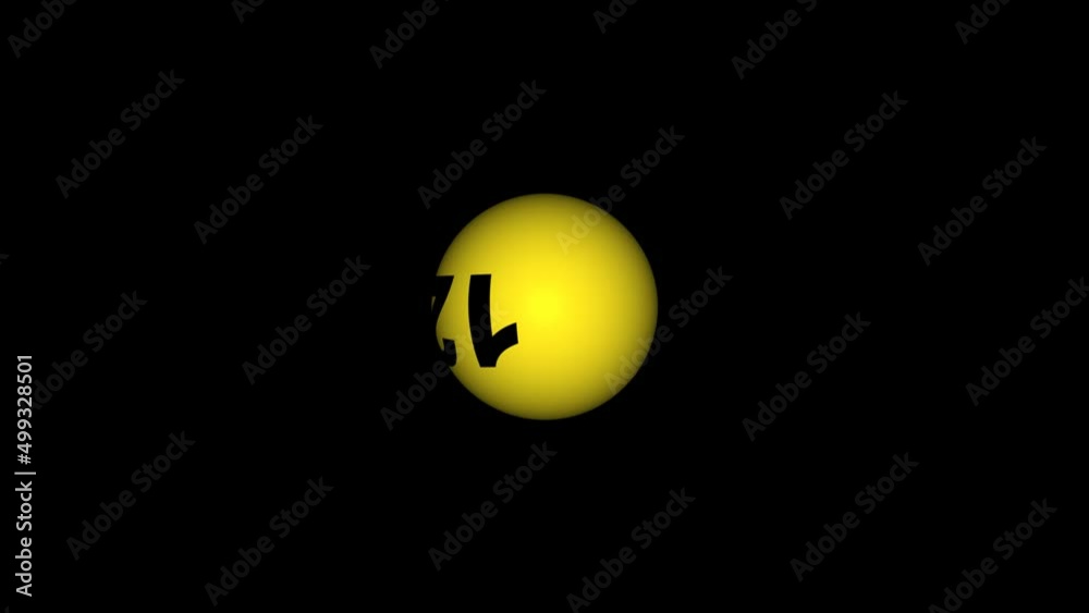 Lottery Number 12 Twelve Ball rotation on black Background. lottery ball on the alfakanal Lottery Number 12 Twelve Ball rotation on black Background. lottery ball on the alfakanal