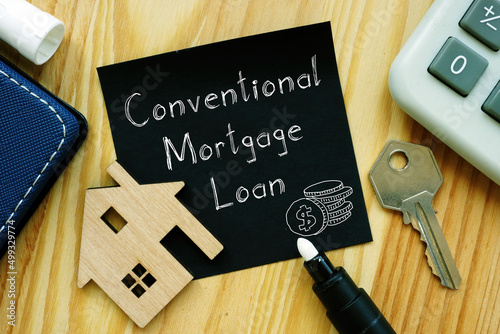 Conventional mortgage loan is shown using the text