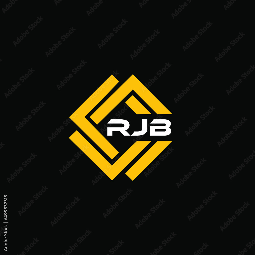 RJB 3 Letter Design For Logo And Icon.vector Illustration.RJB Monogram ...