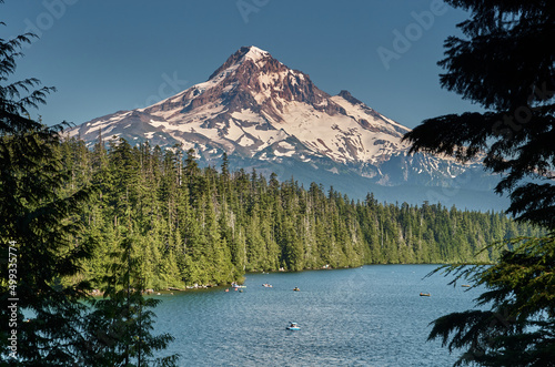 Mt. Hood from the view point at lost lake Oregon, USA