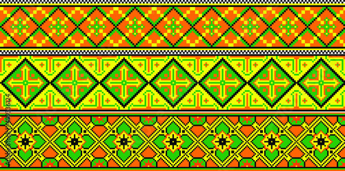 Ukrainian national ornament texture background pattern